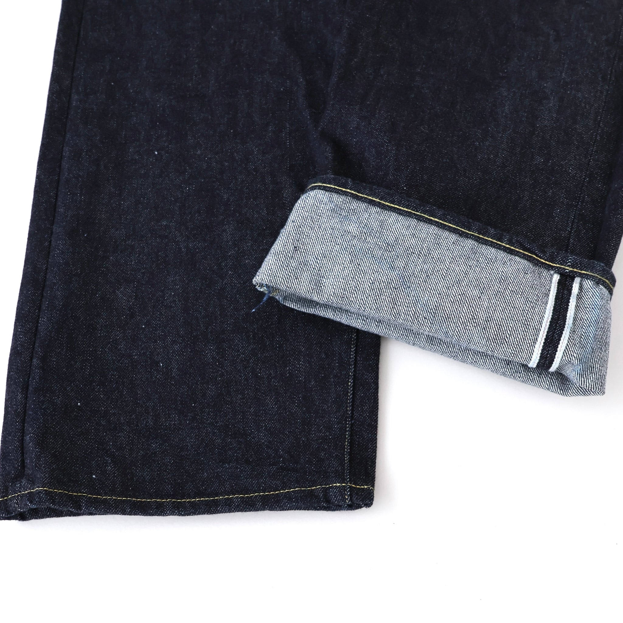 Washed Denim Wide Pants