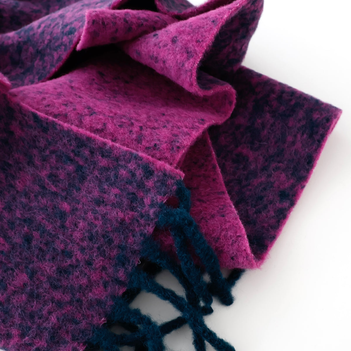 Two Colour Woolly Scarf