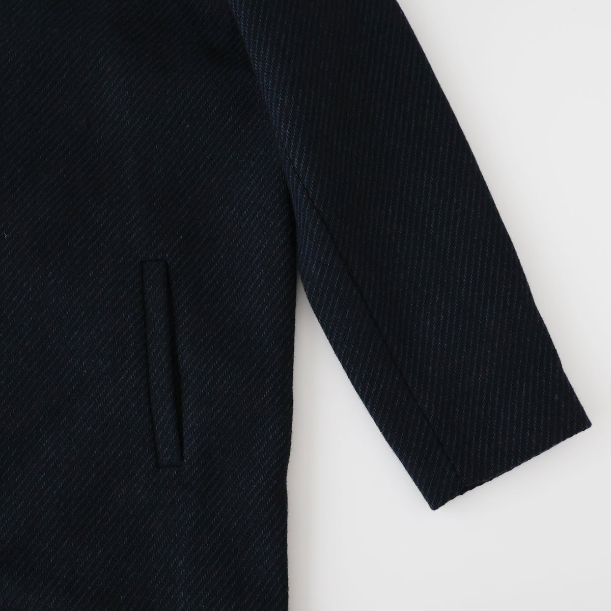 Ronan Structured Zip Coat in Wool