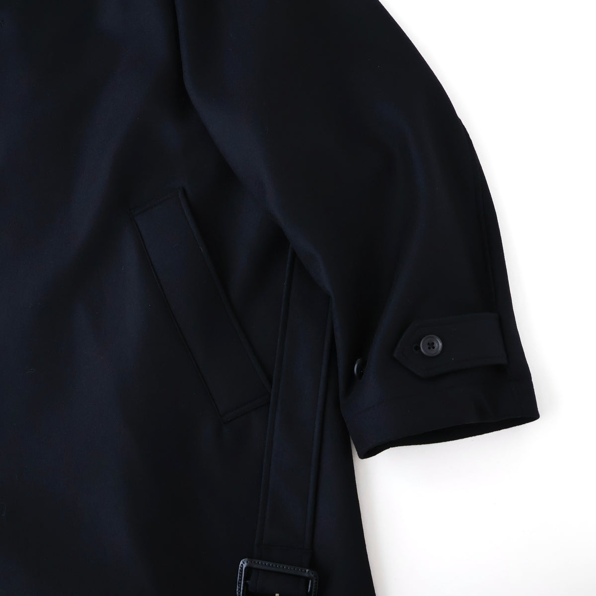 WOOL MELTON OVERSIZED INVESTIGATED COAT