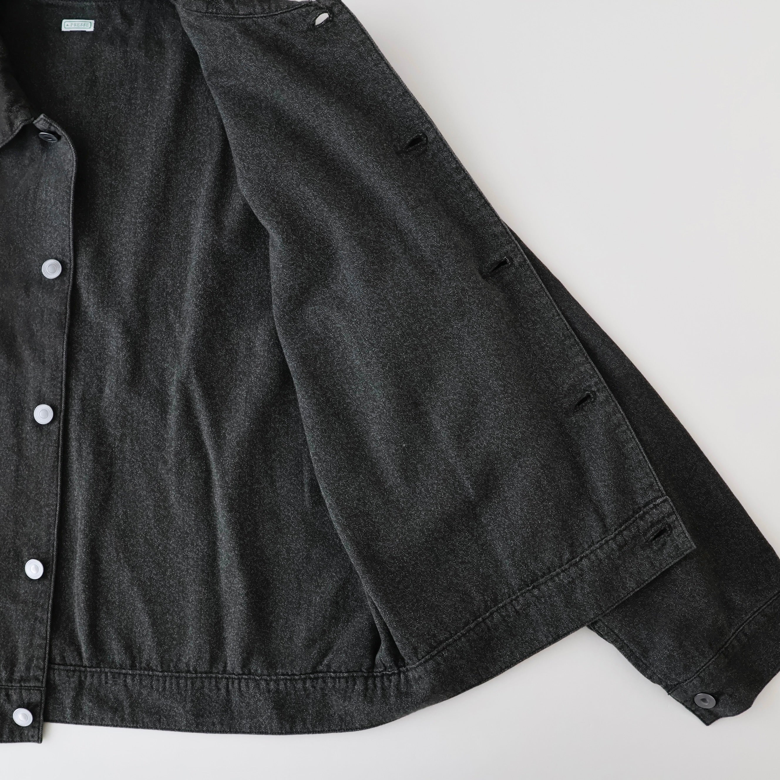 Vintage Black Chambray Work Jacket | ref. / Web Store