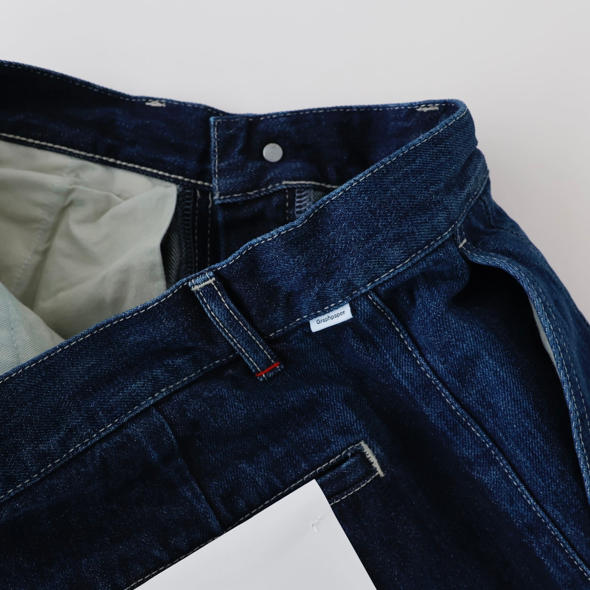 Selvage Denim Two Tuck Tapered Pants - ref. / Web Store