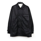 Sheep Leather Corbusier Jacket BLACK