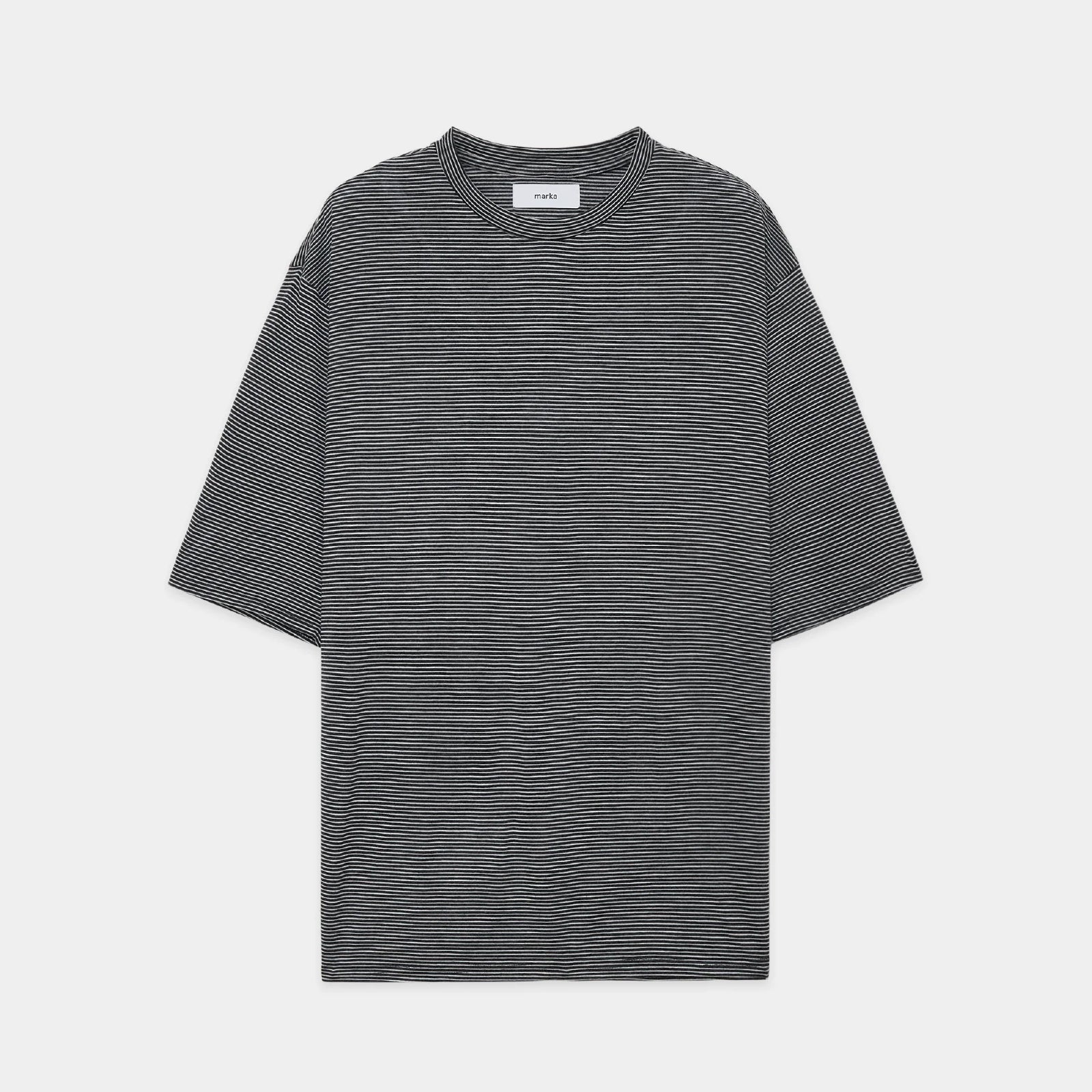 SUPER120's WOOL SINGLE JERSEY WASHABLE CREW NECK TEE | ref