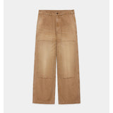 Organic Cotton Duck Double Knee Pants BROWN