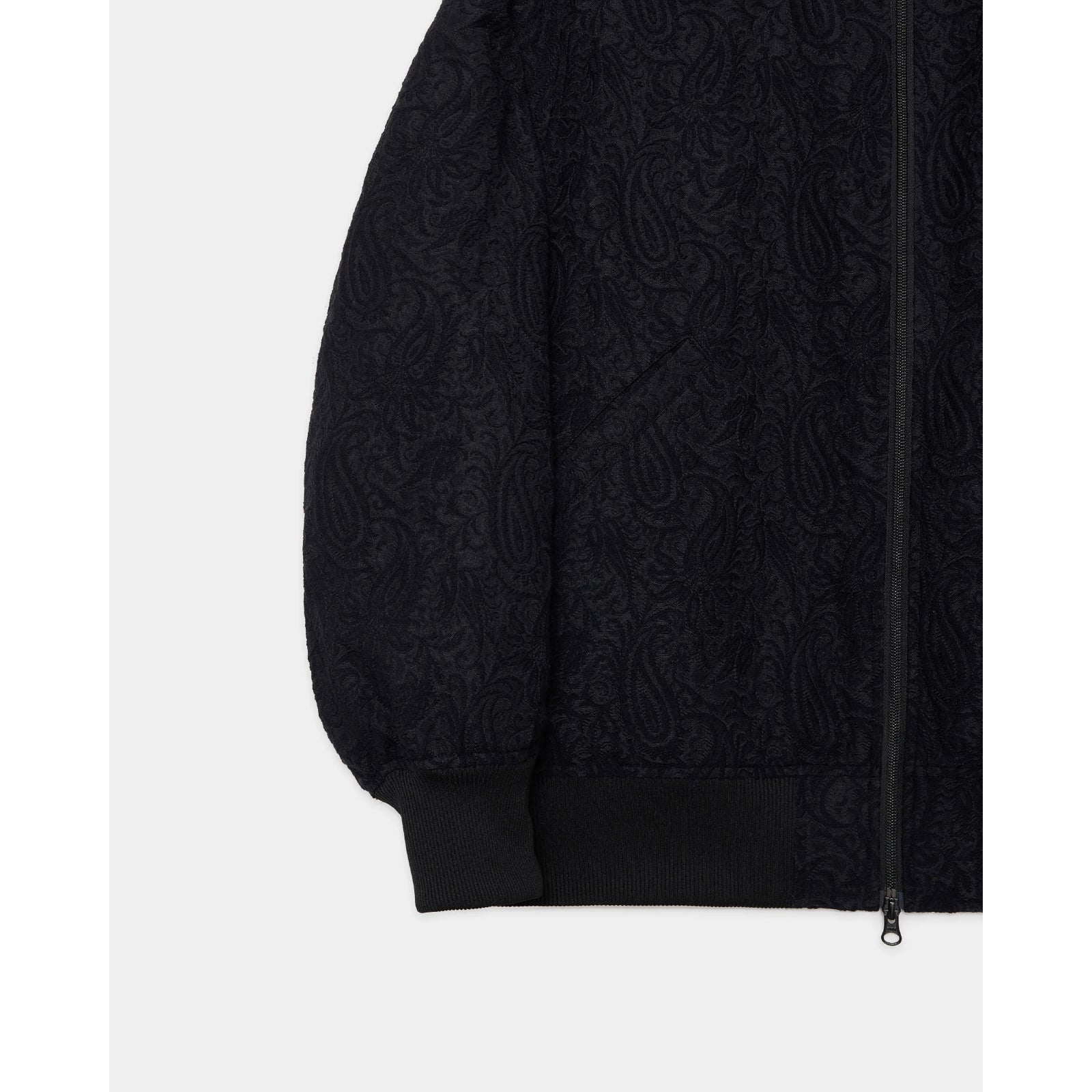 Recycled Polyester X Recycled Wool Paisley Jacquard Bomber Jacket
