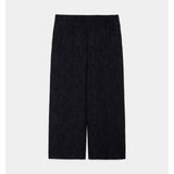 Recycled Polyester X Recycled Wool Paisley Jacquard Wide Leg Easy Pants DARK NAVY