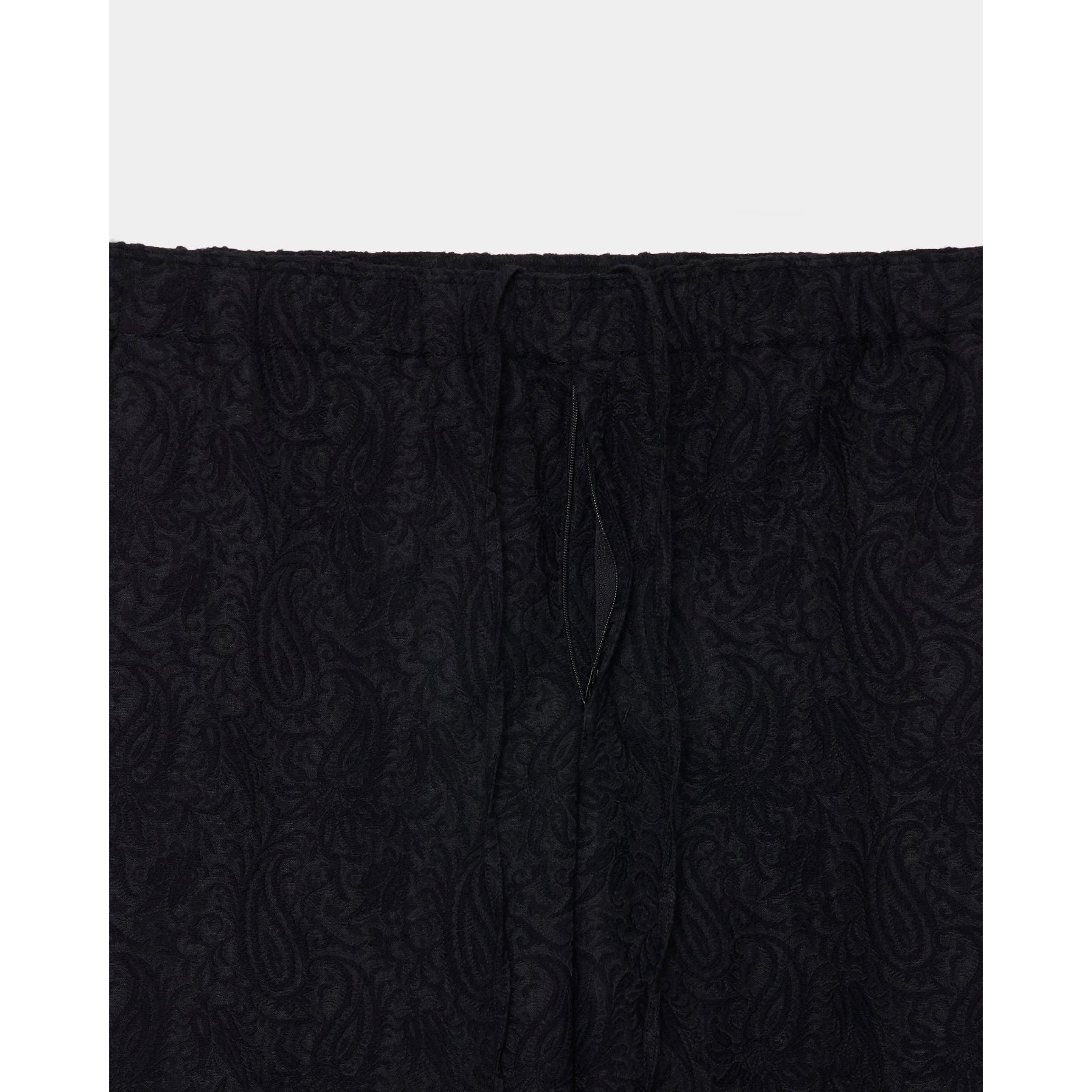 Recycled Polyester X Recycled Wool Paisley Jacquard Wide Leg Easy Pants