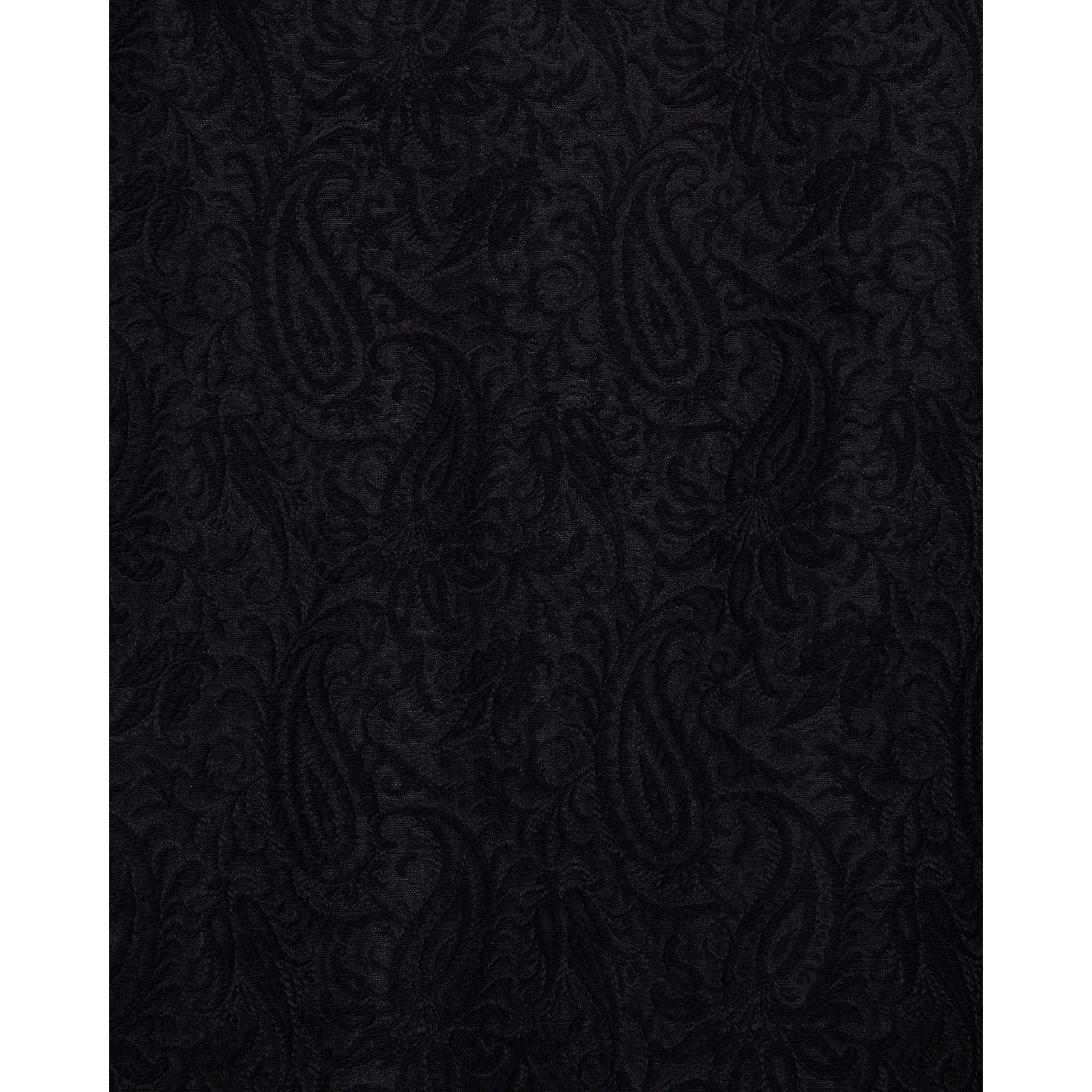 Recycled Polyester X Recycled Wool Paisley Jacquard Band Collar Skipper Shirt