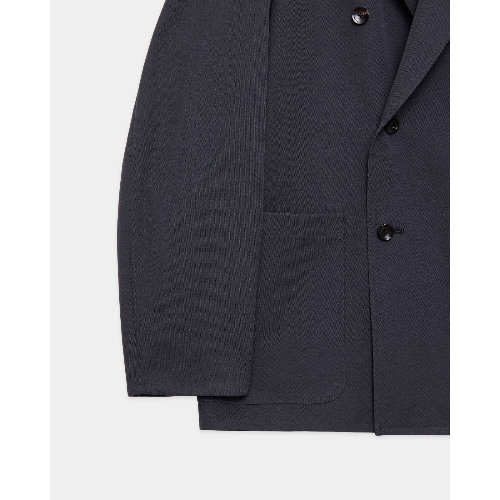 2/60 Washer Wool Gabardine W.B Jacket Loose Fit