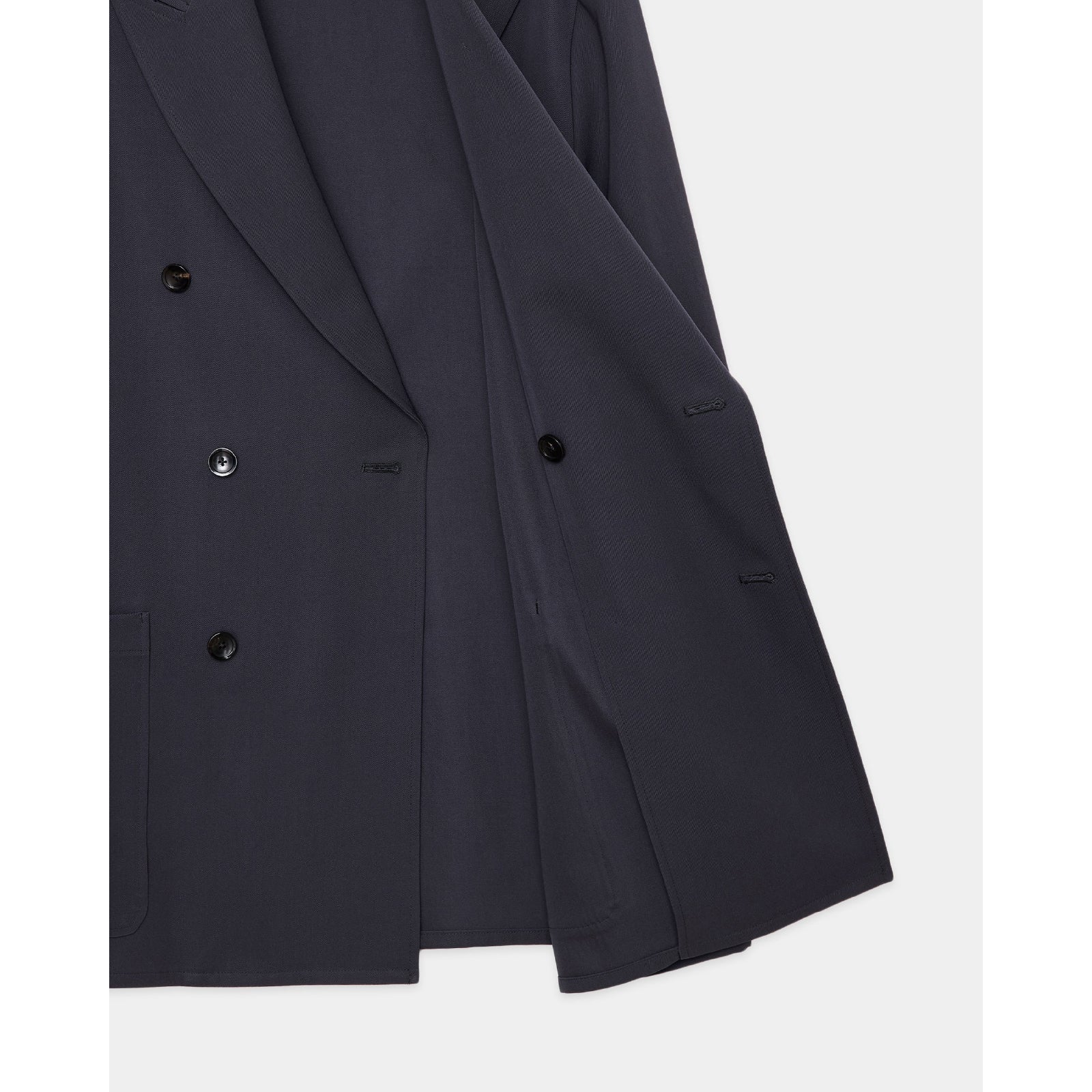 2/60 Washer Wool Gabardine W.B Jacket Loose Fit