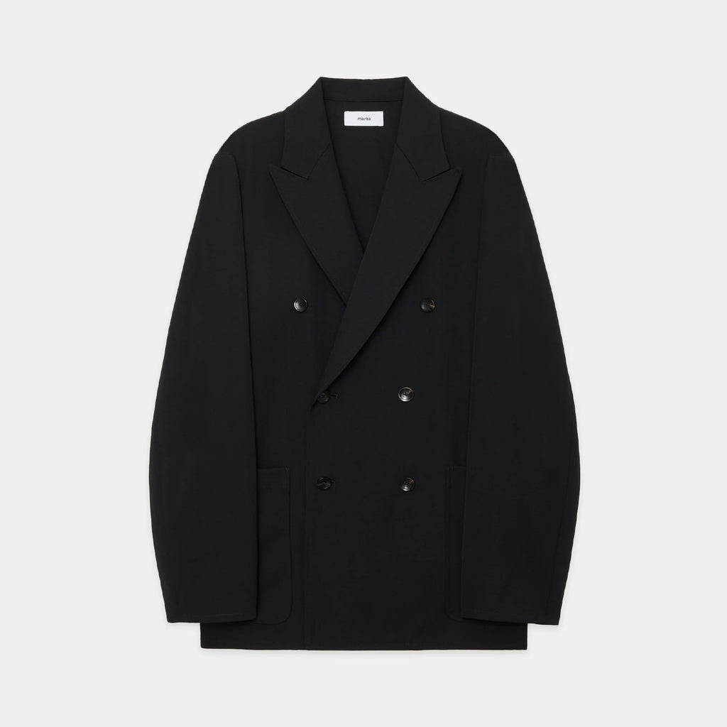 2/60 Washer Wool Gabardine W.B Jacket Loose Fit