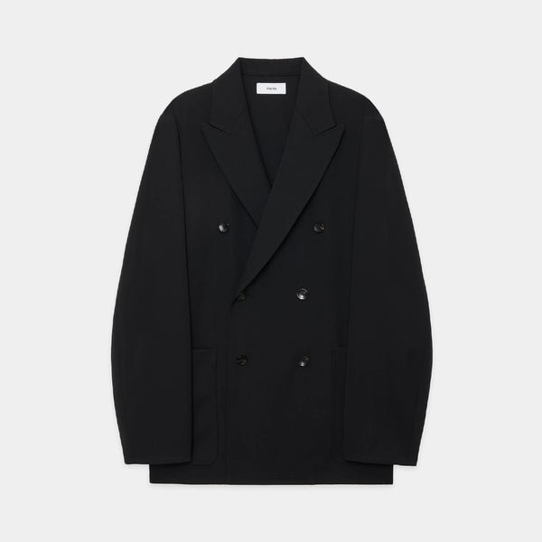 2/60 Washer Wool Gabardine W.B Jacket Loose Fit