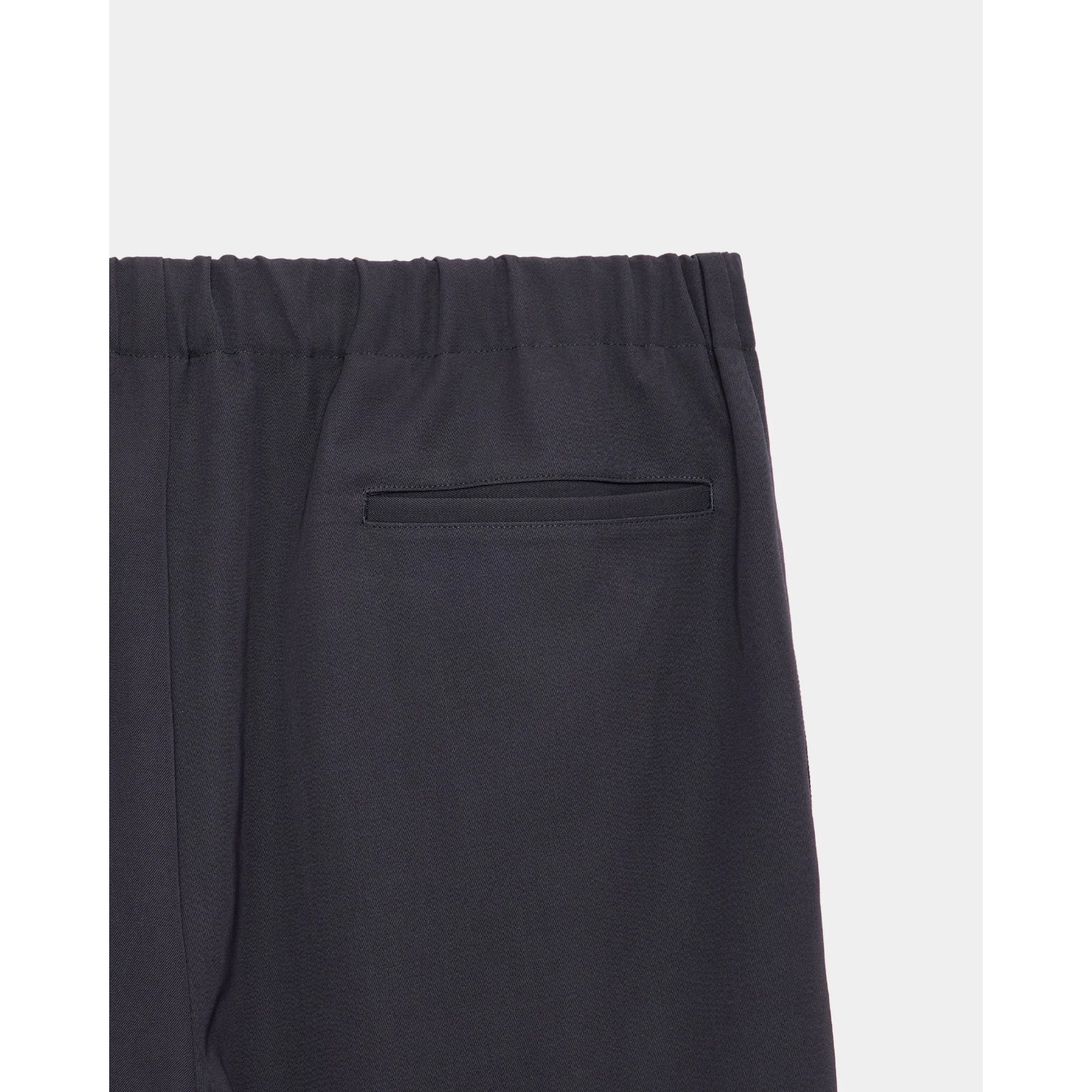 2/60 Washer Wool Gabardine Wide Cylinder Fit Easy Pants