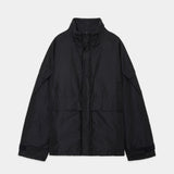 Organic Cotton Silk High Count Typewriter Puffed Ecwcs Jacket BLACK