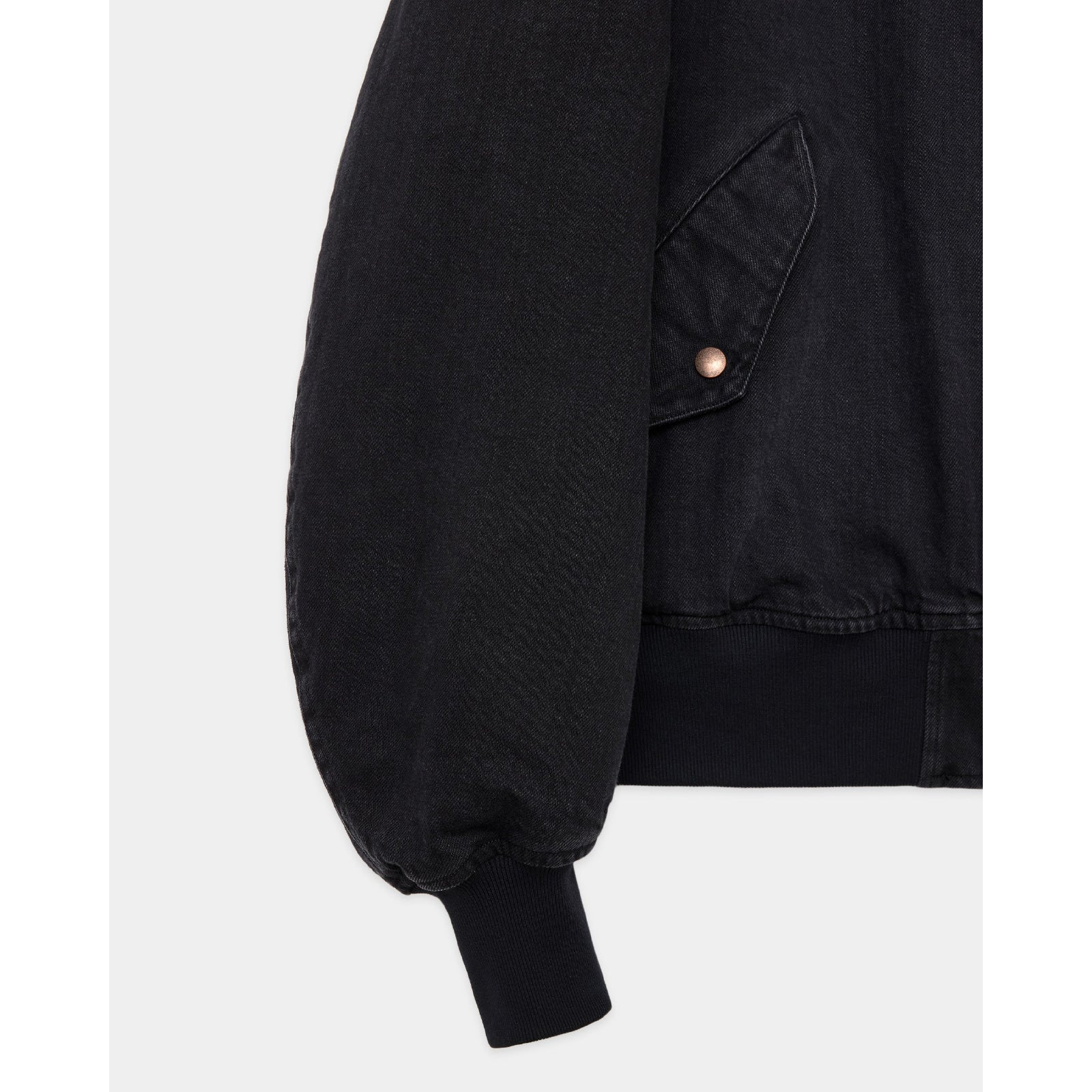 Organic Cotton 12oz Denim Puffed Denim Bomber Jacket
