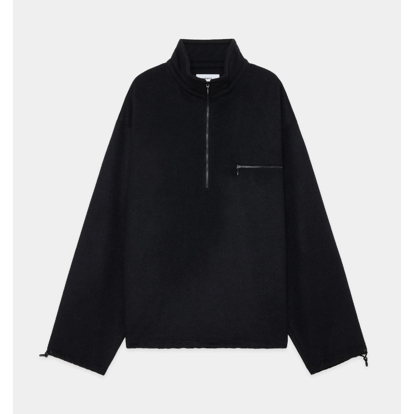 Wool Silk Beaver Half Zip Shirt