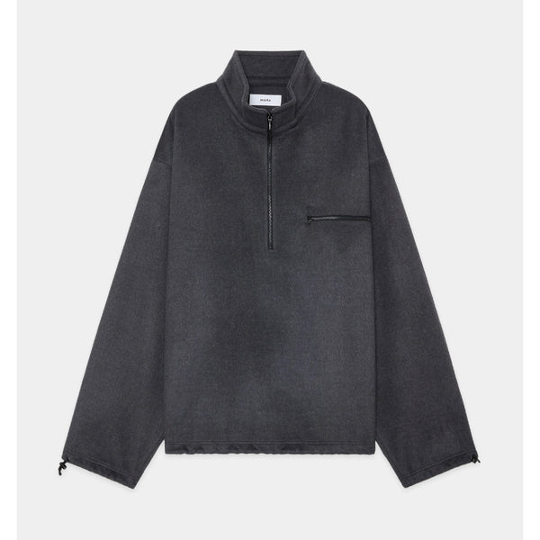 Wool Silk Beaver Half Zip Shirt