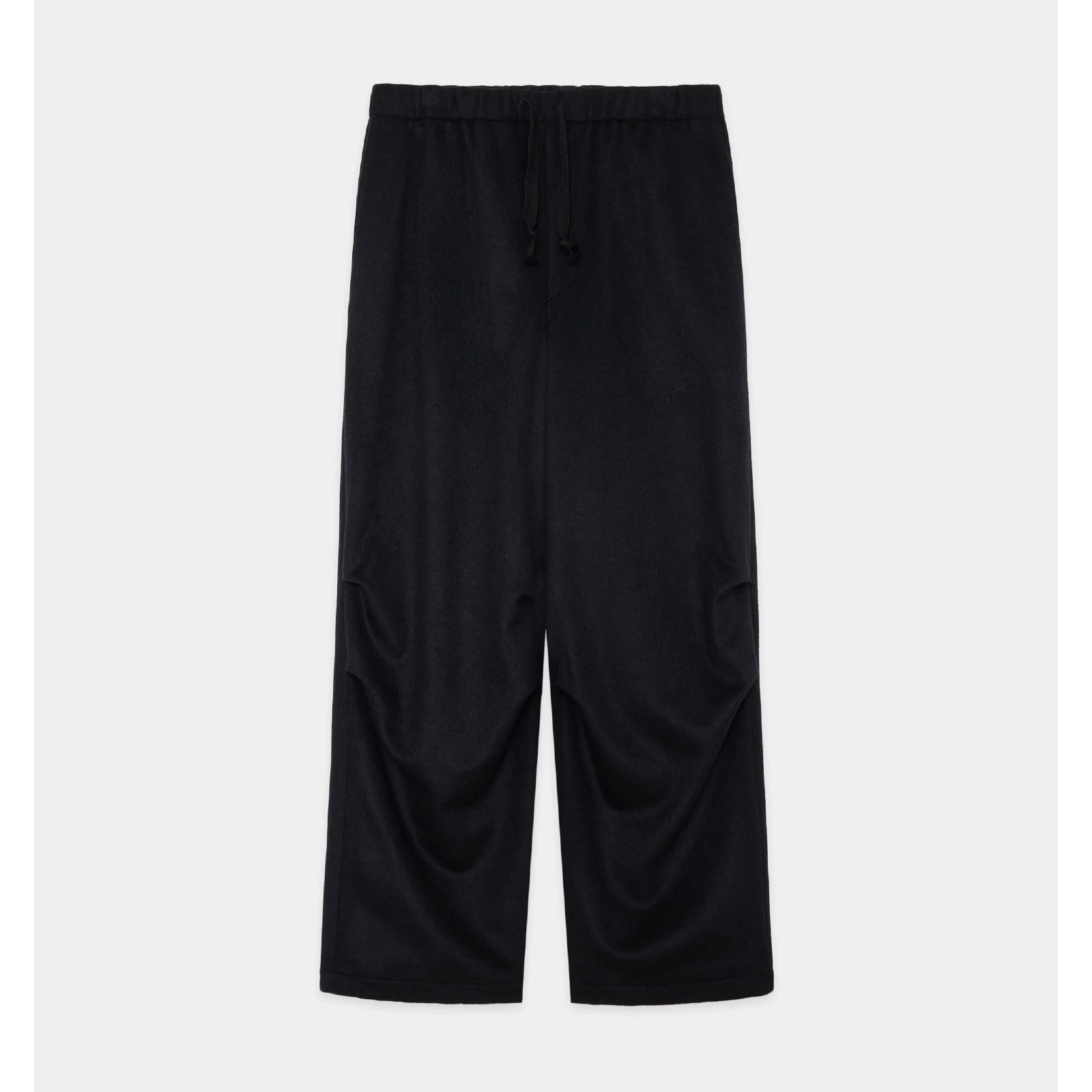 Wool Silk Beaver Knee Tuck Pants