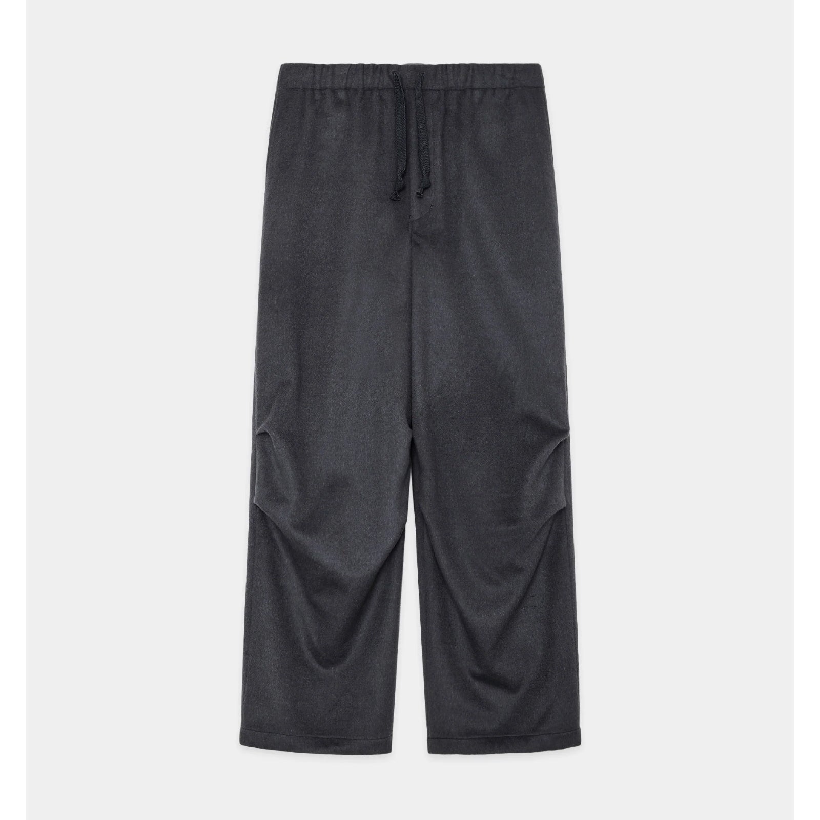 Wool Silk Beaver Knee Tuck Pants