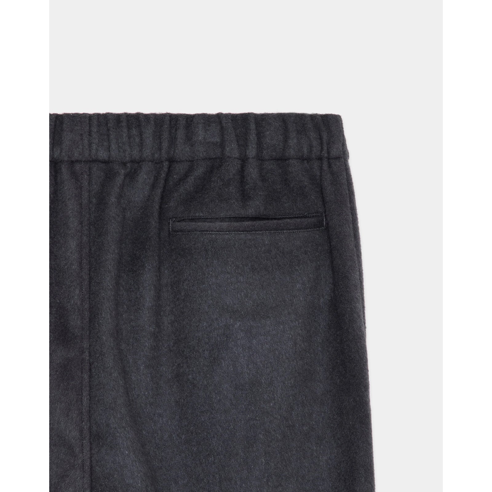 Wool Silk Beaver Knee Tuck Pants