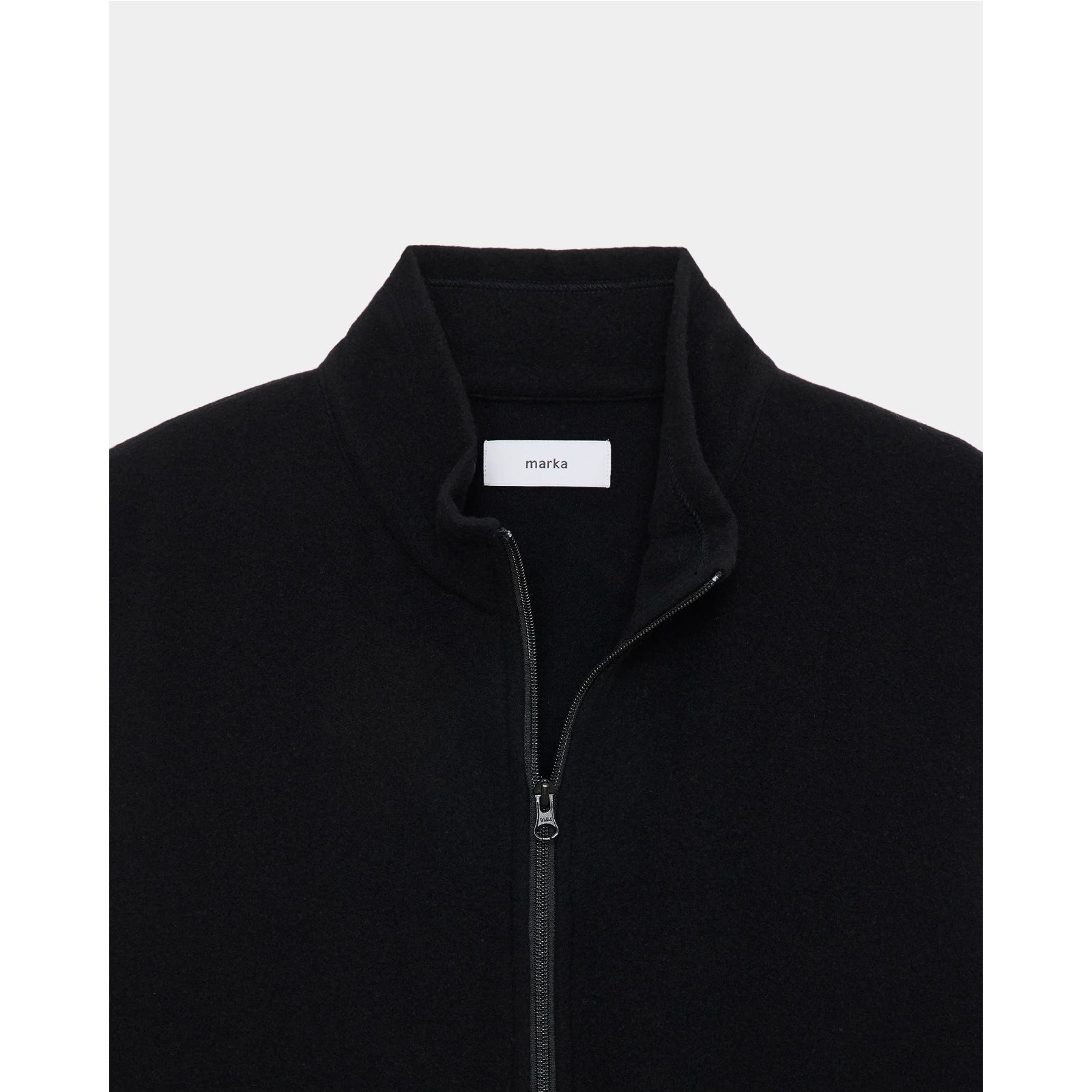 Super 130S Wool Napping Zip Up Vest