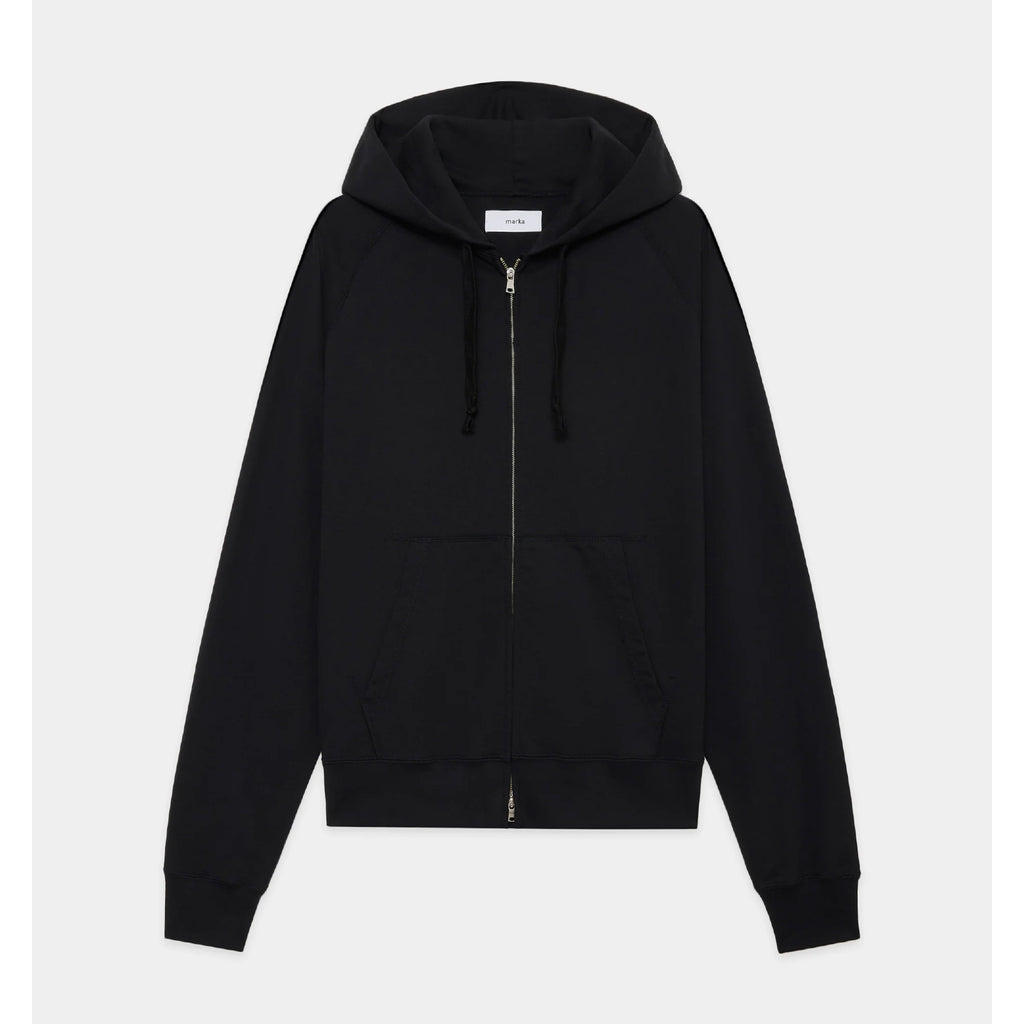 Organic Cotton Open-End Yarn Inlay Zip Parka - ref. / Web Store