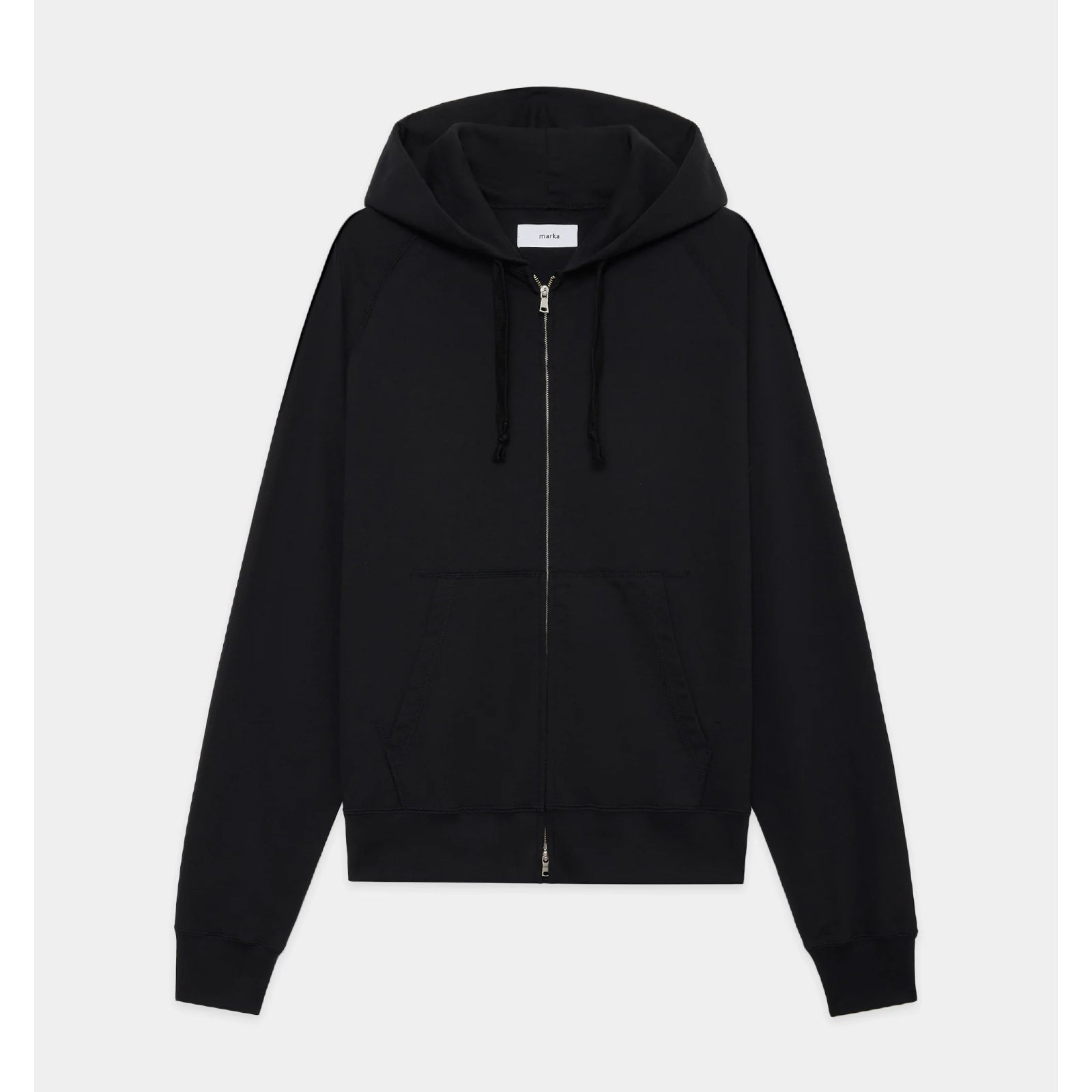 Organic Cotton Open-End Yarn Inlay Zip Parka - ref. / Web Store