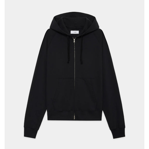 Organic Cotton Open-End Yarn Inlay Zip Parka - ref. / Web Store