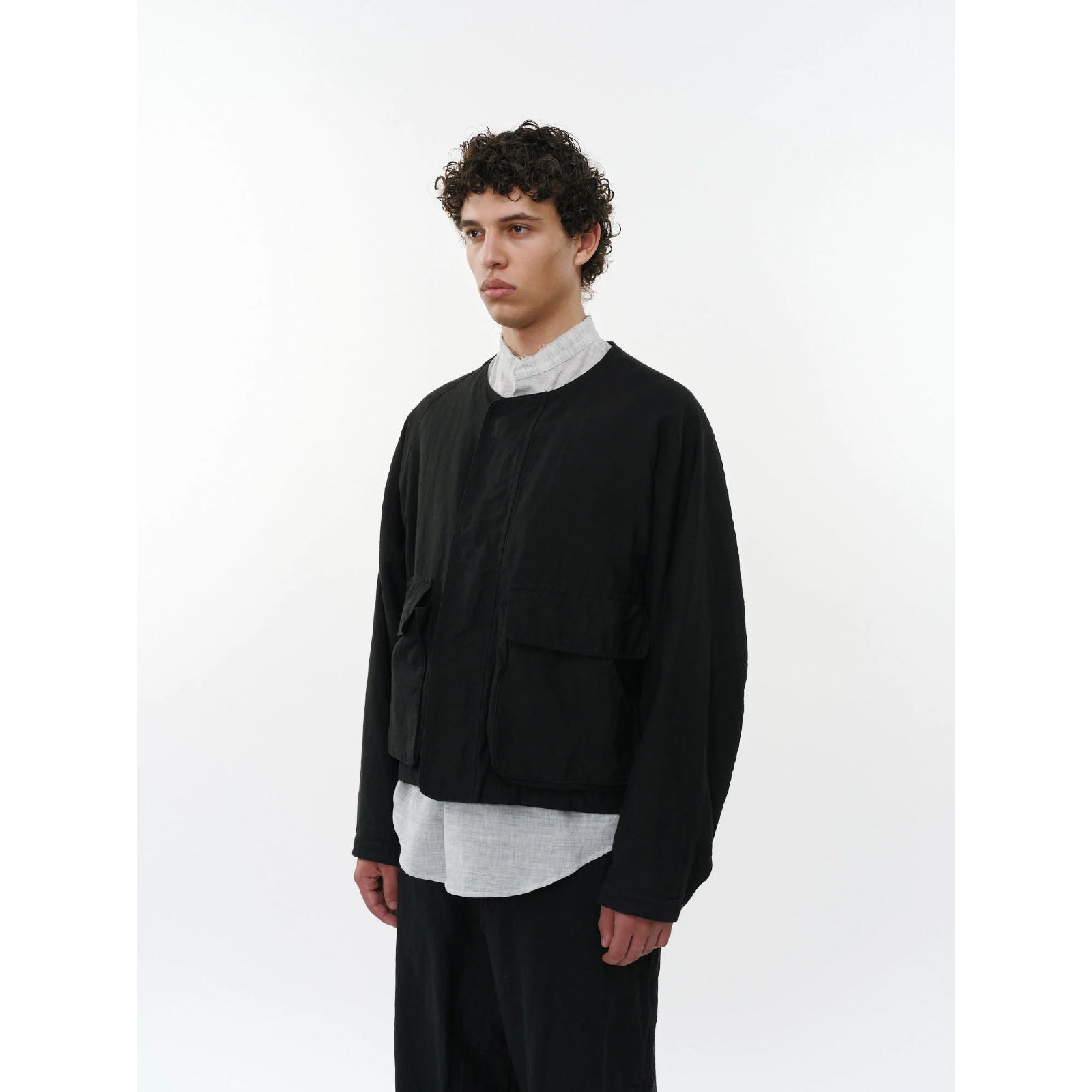 Linen X Organic Cotton X Silk Light Moleskin / Hunting Jacket