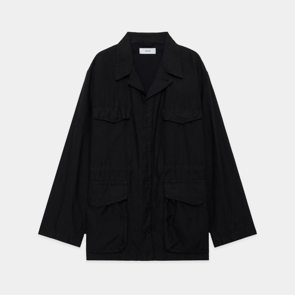 Linen X Organic Cotton X Silk Light Moleskin / Military Jacket