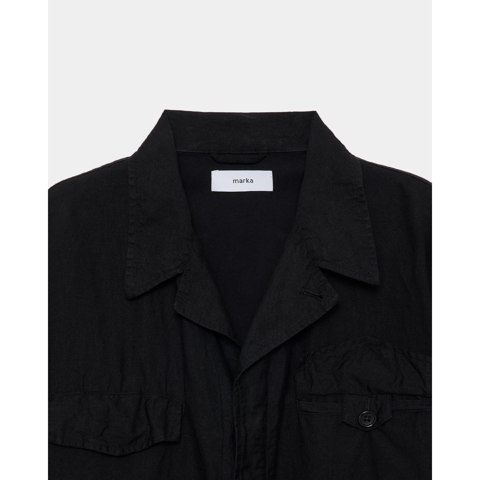 Linen X Organic Cotton X Silk Light Moleskin / Military Jacket