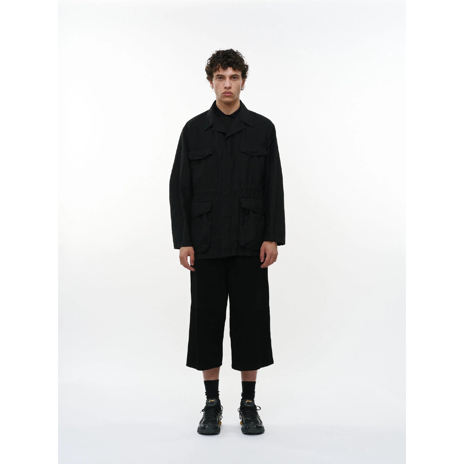 Linen X Organic Cotton X Silk Light Moleskin / Military Jacket