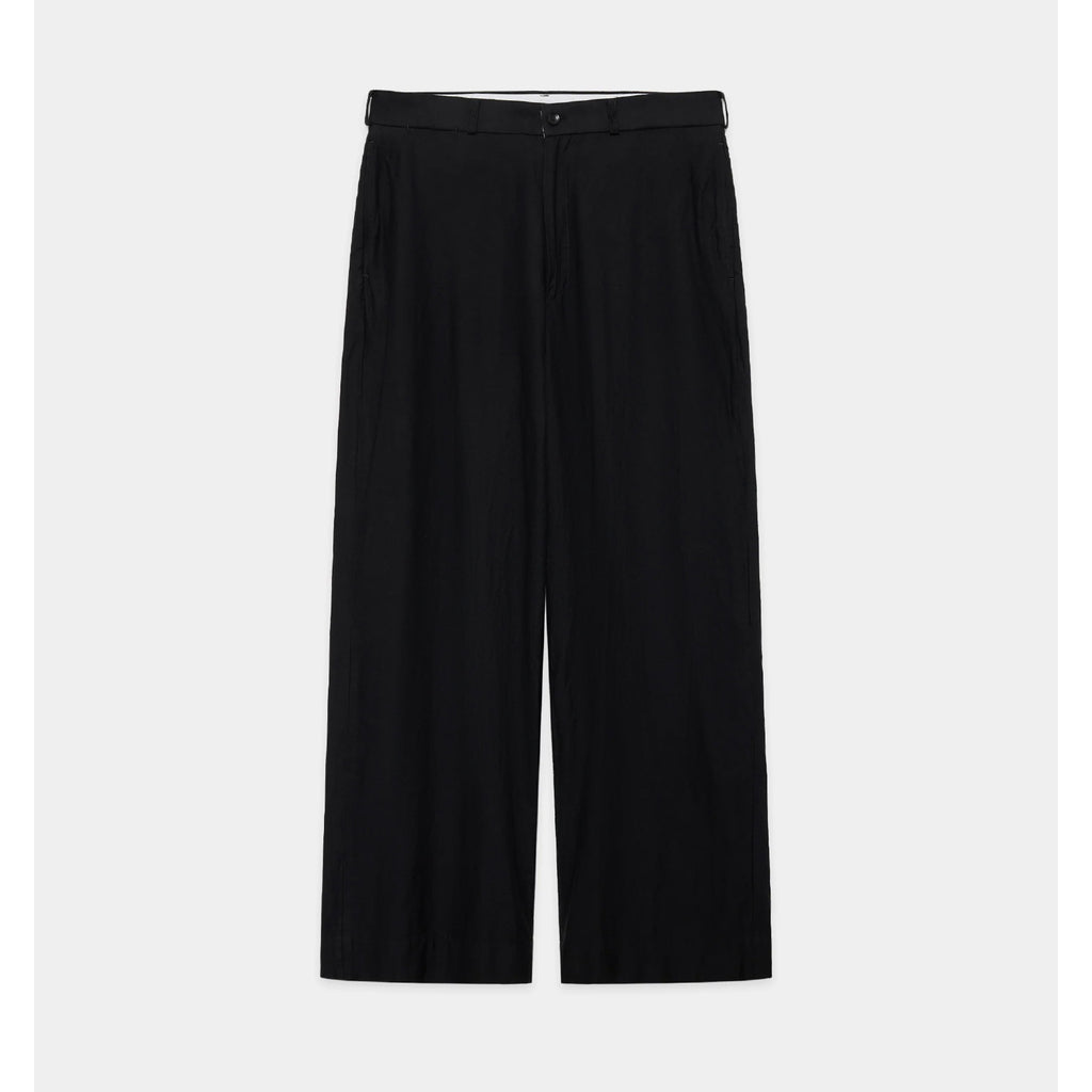 Linen x Organic Cotton x Silk Light Moleskin / Military Slacks