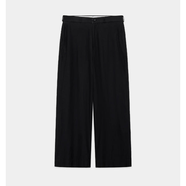 Linen x Organic Cotton x Silk Light Moleskin / Military Slacks
