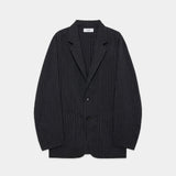 2/72 Wool Tropical Washer Stroll Around Jacket GRAY STRIPE