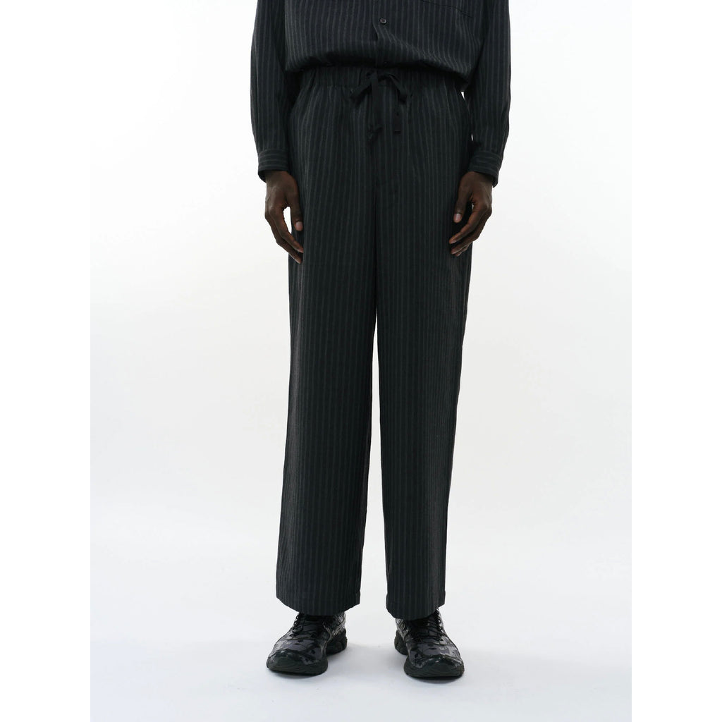 2/72 Wool Tropical Washer Wide Cylinder Fit Easy Pants - ref. / Web Store