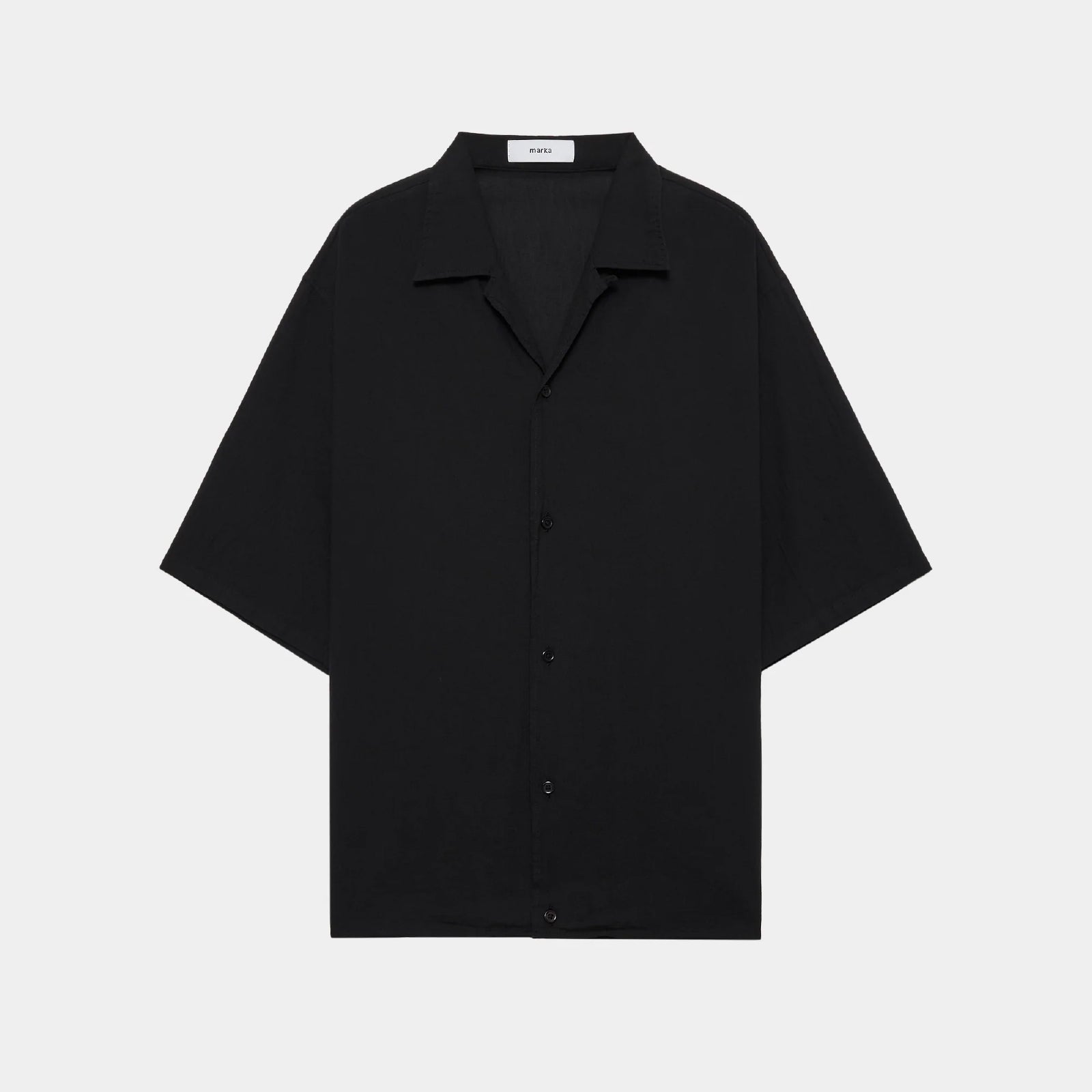 Organic Cotton High Twisted Dobby Cloth / Open Collar S/S Shirt