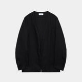 Linen Gauze Double Cloth / Minimalist Jacket BLACK