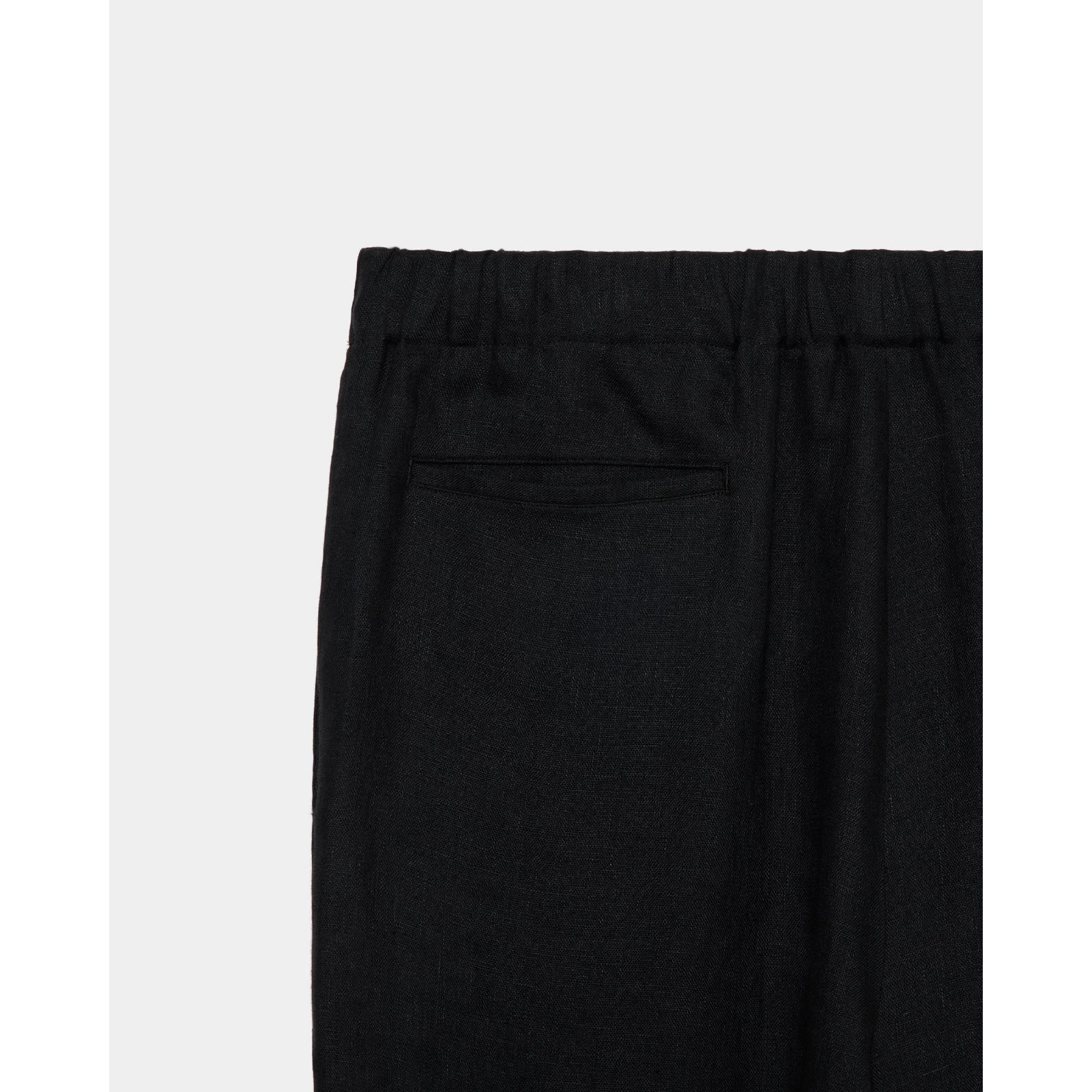 Linen Gauze Double Cloth / Wide Cylinder Fit Easy Pants