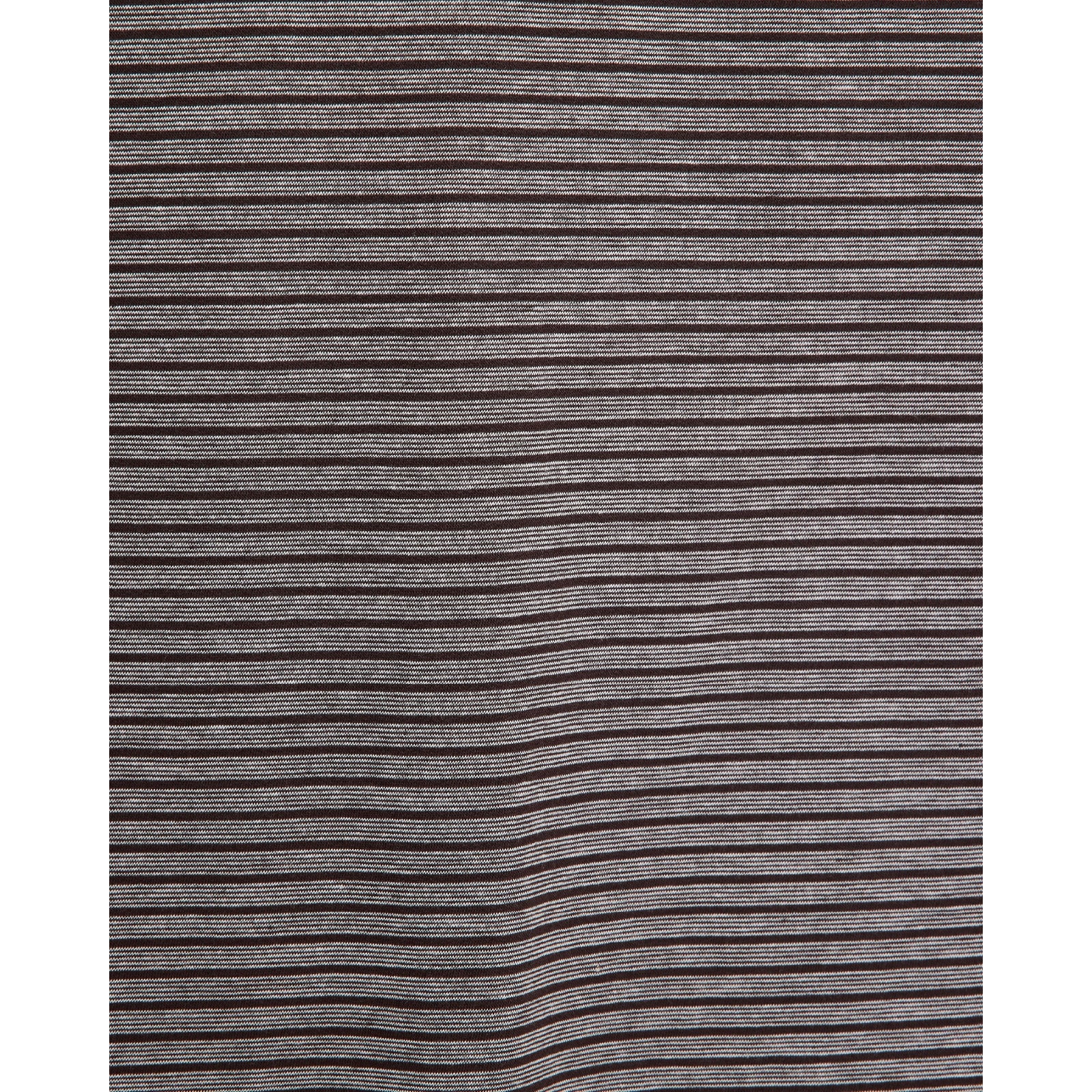 Organic Cotton High Twist Knit Border / Crew Neck Tee