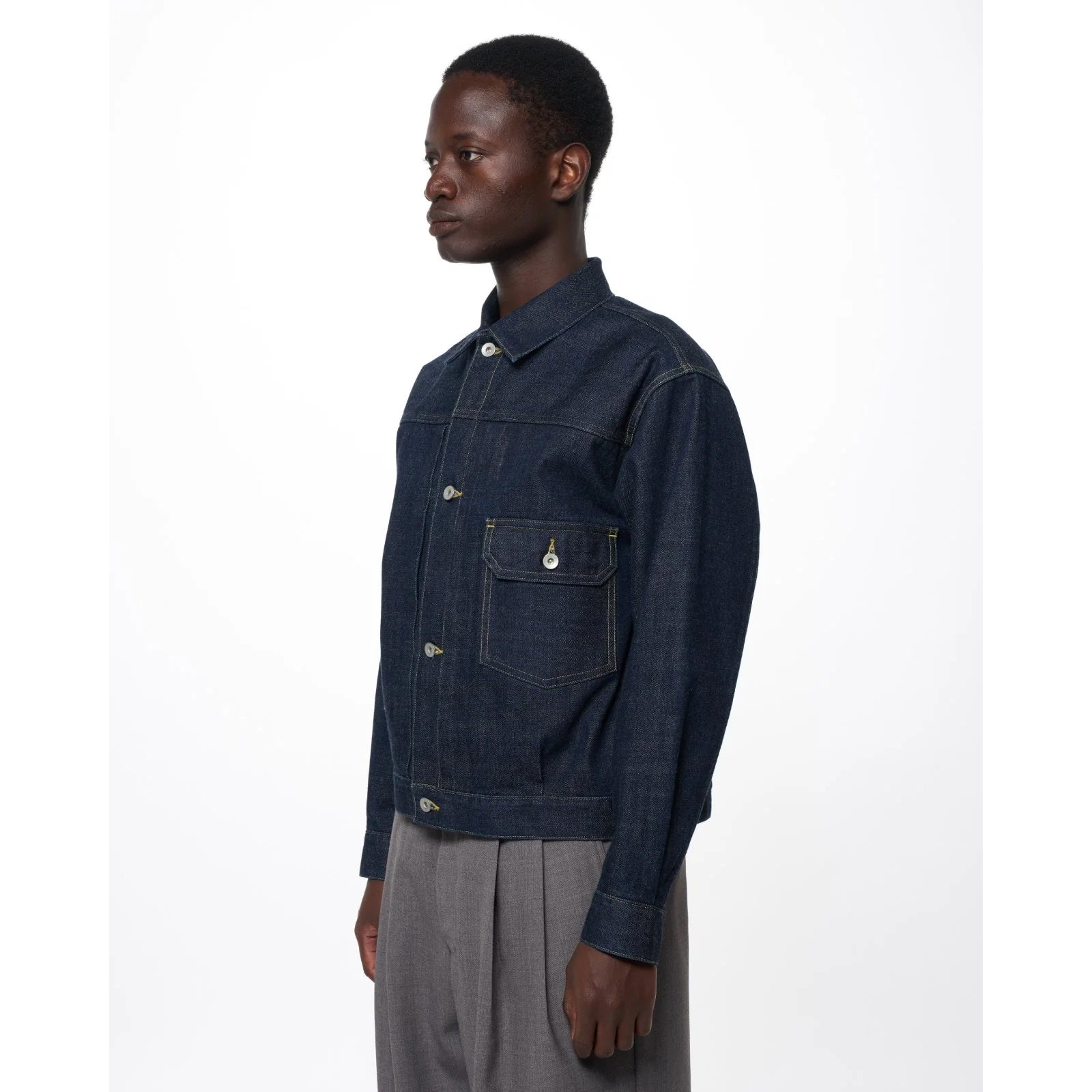 Organic Cotton 13.5oz Selvedge Denim / Type-1 Denim Jacket