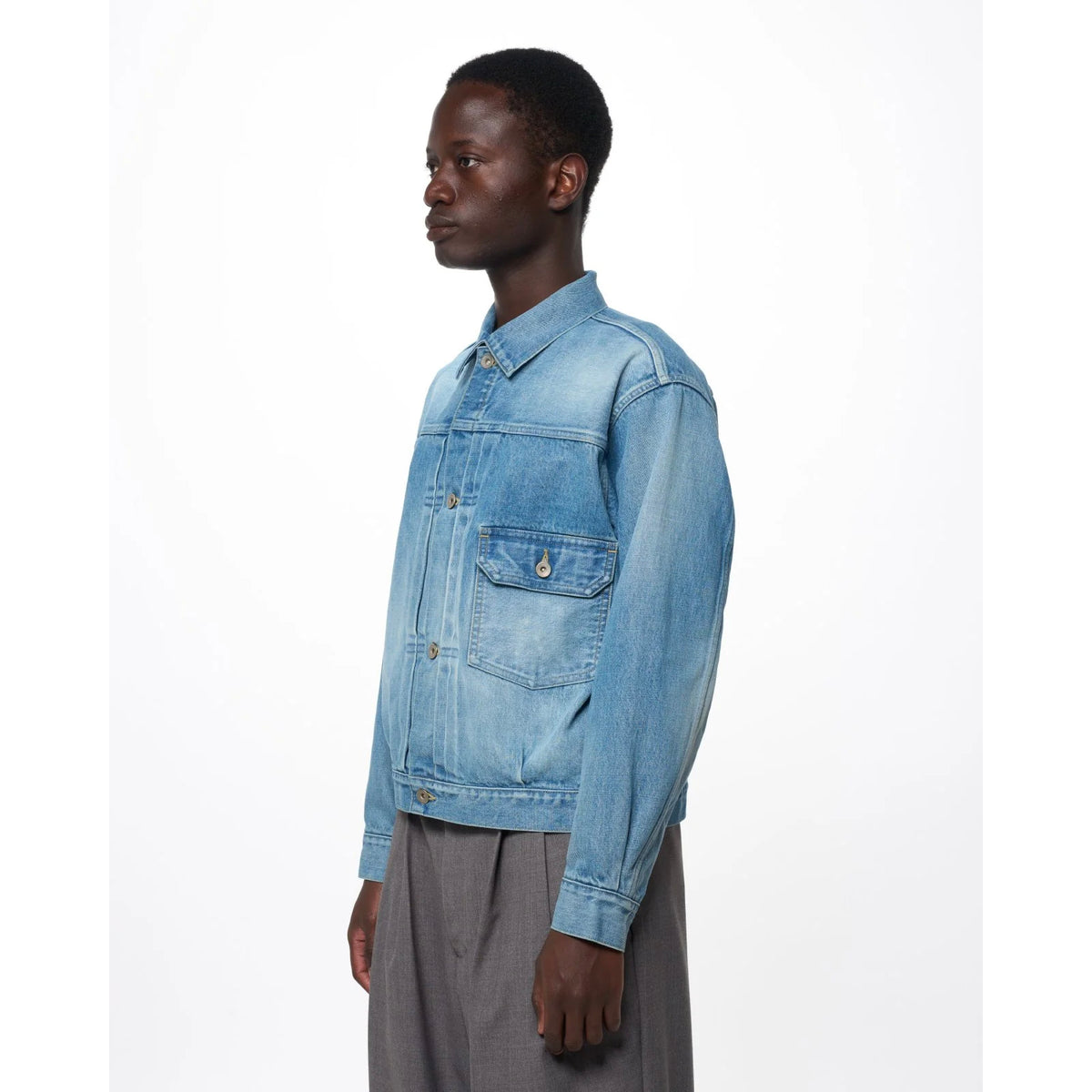 Organic Cotton 13.5oz Selvedge Denim / Type-1 Denim Jacket