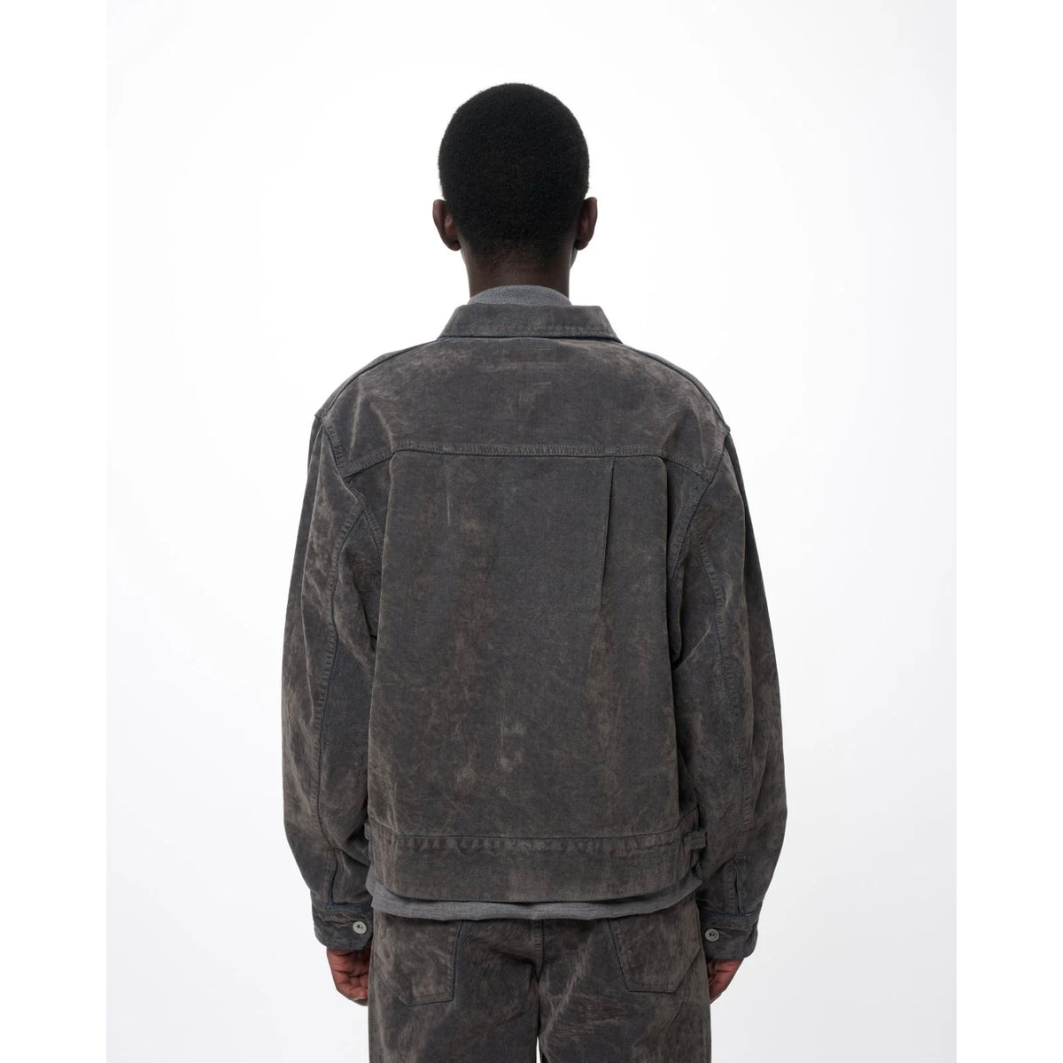 Velvet-Flocked Organic Cotton Denim / Canadian Military Work Jacket