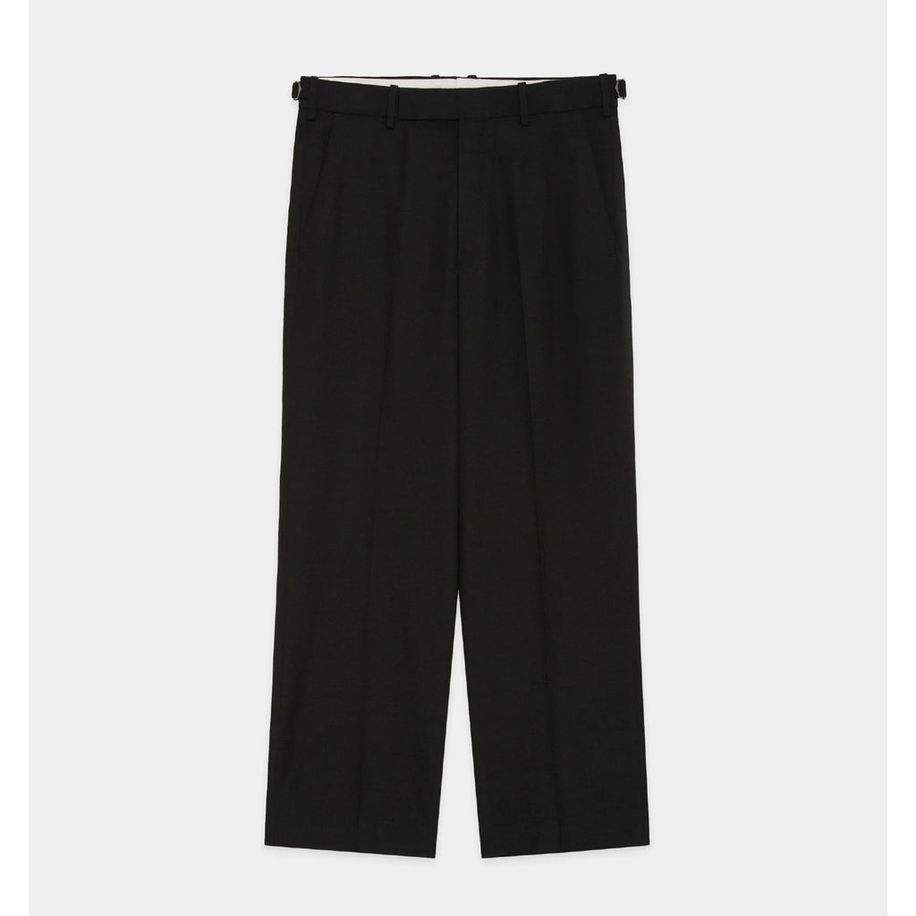Tumbled Wool Serge / Regular Fit Straight Trousers