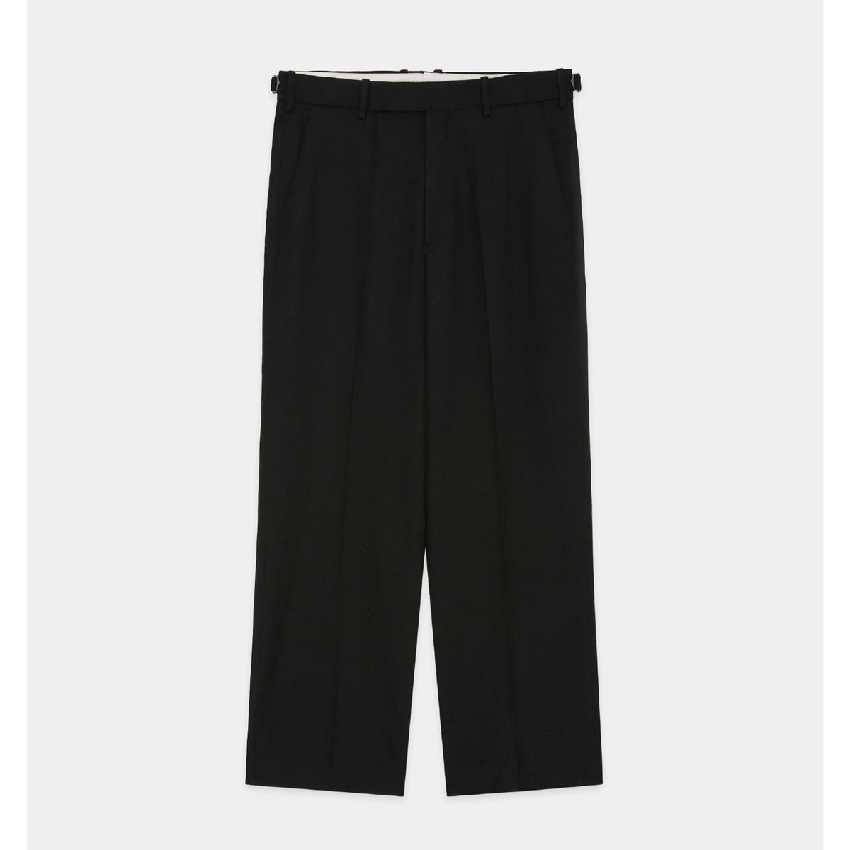 Tumbled Wool Serge / Regular Fit Straight Trousers