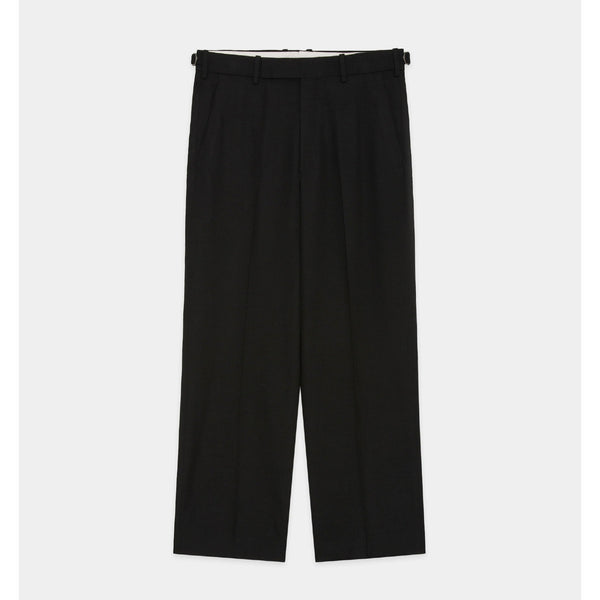 Tumbled Wool Serge / Regular Fit Straight Trousers