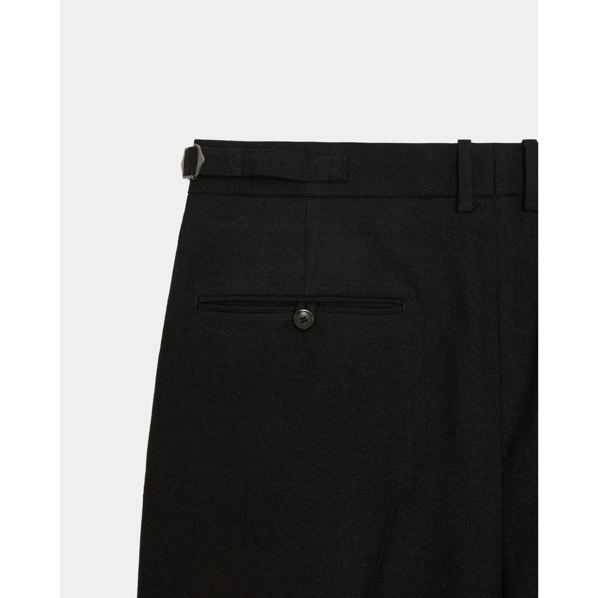 Tumbled Wool Serge / Regular Fit Straight Trousers