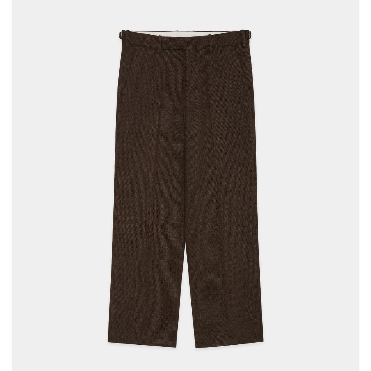 Tumbled Wool Serge / Regular Fit Straight Trousers