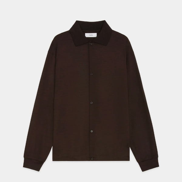 Super 100s Washable Wool Jersey / Shirt Cardigan
